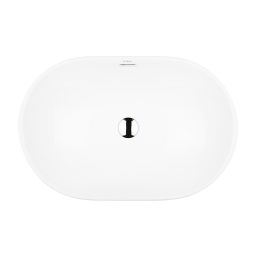 Oltens Tive umywalka 61x40 cm owalna wpuszczana biała 40323000