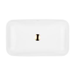 Oltens Hadsel umywalka 61x35 cm prostokątna biała 40326000