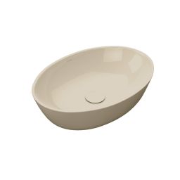 Oltens Nilsa umywalka 50x35 cm owalna nablatowa kaszmir połysk 40338400