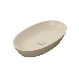 Oltens Nilsa umywalka 60x35 cm owalna nablatowa kaszmir połysk 40339400