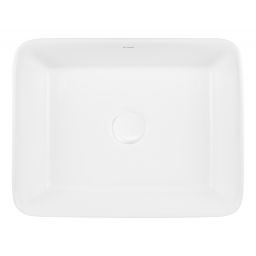 Oltens Forde umywalka 48x37 cm prostokątna nablatowa biała 40314000