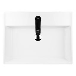 Oltens Hyls umywalka 58,5x44 cm prostokątna nablatowa biała 41310000