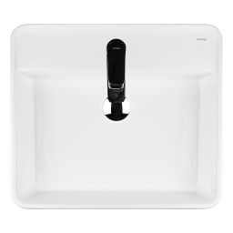 Oltens Duve umywalka 50,5x46 cm prostokątna nablatowa biała 41311000