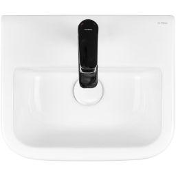 Oltens Vernal umywalka 40x32,5 cm wisząca z powłoką SmartClean biała 41503000
