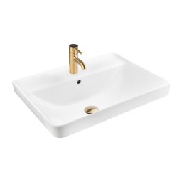 Oltens Kolma umywalka 61x47,5 cm prostokątna wpuszczana biała 41208000