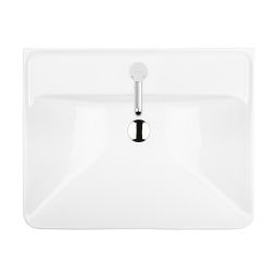Oltens Kolma umywalka 61x47,5 cm prostokątna wpuszczana biała 41208000
