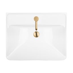 Oltens Kolma umywalka 61x47,5 cm prostokątna wpuszczana biała 41208000