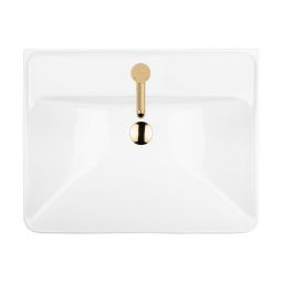 Oltens Kolma umywalka 61x47,5 cm prostokątna wpuszczana biała 41208000