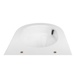 Oltens Hamnes Stille miska WC wisząca bez kołnierza spłukiwanie wirowe biały połysk 42021000