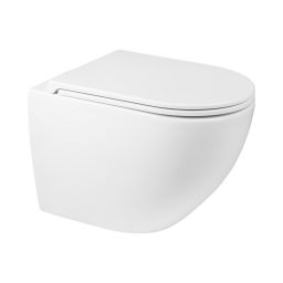 Oltens Hamnes OneForm Kort Stille PureRim miska WC wisząca biały połysk 42053000