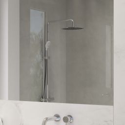 Oltens Atran zestaw prysznicowy ścienny termostatyczny z deszczownicą chrom 36500100