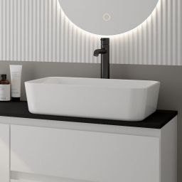 Oltens Hadsel umywalka 50x40 cm nablatowa z powłoką SmartClean biała 40808000