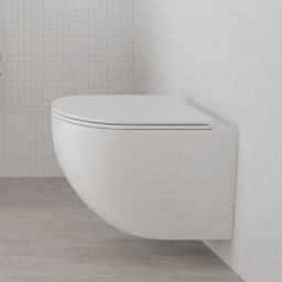 Oltens Hamnes Kort miska WC wisząca PureRim biała 42019000