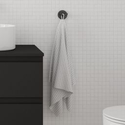 Oltens Gulfoss haczyk na ręcznik podwójny grafit 80002400