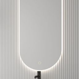 Oltens Nordlis lustro 50x120 cm owalne z oświetleniem od tyłu z matą grzewczą 64114000