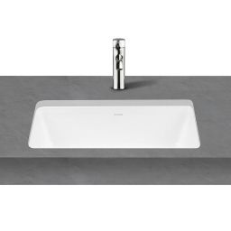 Oltens Drammen umywalka 48x36,5 cm prostokątna podblatowa biała 40106000