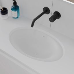 Oltens Gapa umywalka 61x41 cm podblatowa z powłoką Smart Clean owalna biała 40605000
