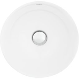 Oltens Jagala umywalka 32x32 cm okrągła nablatowa biała 40317000
