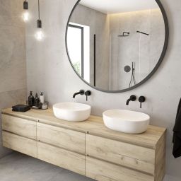 Oltens Hamnes umywalka 47,5x34 cm nablatowa owalna z powłoką SmartClean biała 40809000