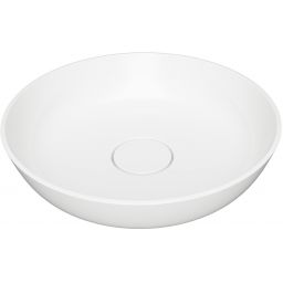 Omnires Silk umywalka 40 cm okrągła nablatowa biały polysk SILKR400BP