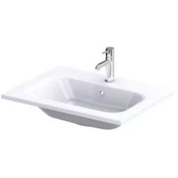 Oristo Are umywalka 61x46 cm prostokątna meblowa biała UME-AR-60-92