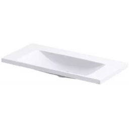 Oristo Compact umywalka 80x38 cm prostokątna meblowa biała UME-C-ET-80-92-BO