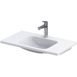 Oristo Cera umywalka 80x46 cm meblowa prostokątna biała UME-CE-80-91