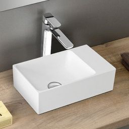 GSI Kube X umywalka 40x23 cm prostokątna ścienna biała 9484011