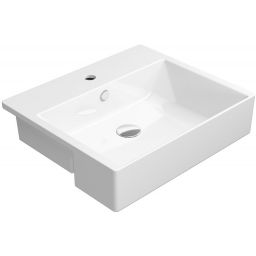 GSI Kube X umywalka 55x47 cm prostokątna wpuszczana biała 9434111
