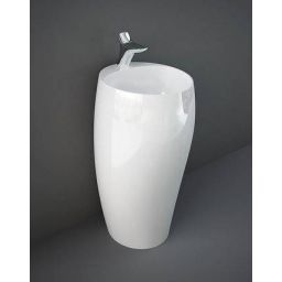 Rak Ceramics Rak Cloud umywalka 49,5x47 cm wolnostojąca biała CLOFS5001AWHA