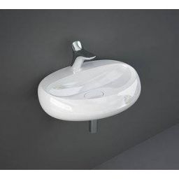 Rak Ceramics Rak Cloud umywalka 65x44 cm ścienna biała CLOWB6501AWHA