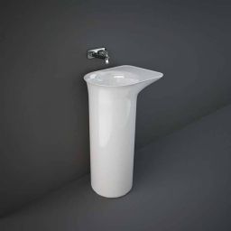 Rak Ceramics Valet umywalka podłogowa 53x39,5 cm wolnostojąca biały połysk VALFS5300AWHA