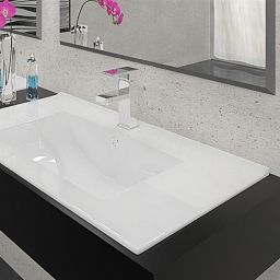 Rea Dafne 75 umywalka 76x46 cm wpuszczana prostokątna biała REA-U0040
