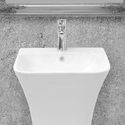 Rea Ada SLim umywalka 45,6x44,5 cm prostokątna wolnostojąca biała REA-U9902