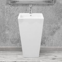 Rea Daria umywalka 44x38 cm prostokątna wolnostojąca biała REA-U9900