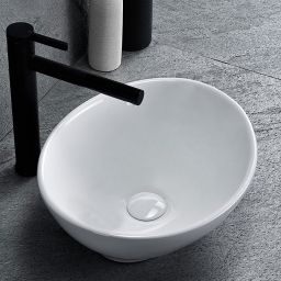 Rea Sofia Mini umywalka 34x27 cm nablatowa biała REA-U0623