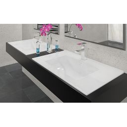 Rea Dafne 75 umywalka 76x46 cm wpuszczana prostokątna biała REA-U0040