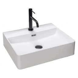 Rea Gina umywalka 59x43,5 cm prostokątna nablatowa biała REA-U0677