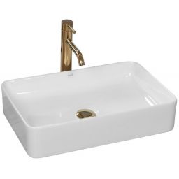 Rea Avia umywalka 51x34,5 cm nablatowa prostokątna biała REA-U0840