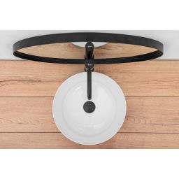 Rea Stella umywalka 36 cm nablatowa okrągła biała REA-U1878