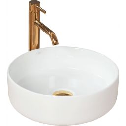 Rea Sami White umywalka 36 cm nablatowa okrągła biała REA-U1891