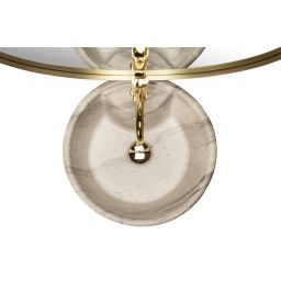 Rea Blanka Natural Matt umywalka 40x40x84 cm wolnostojąca okrągła kamień REA-U4664