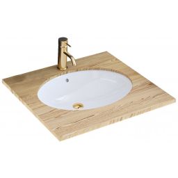 Rea Nel umywalka 47x39 cm podblatowa owalna biała REA-U6330