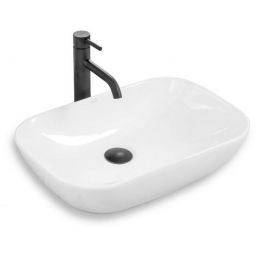 Rea Claudia 9447 umywalka 51x34 cm nablatowa owalna biała REA-U6644