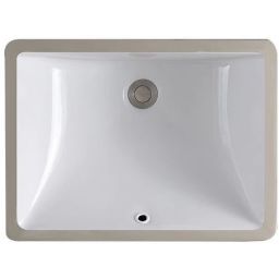 Rea Adela umywalka 46x33 cm prostokątna podblatowa biała REA-U6653