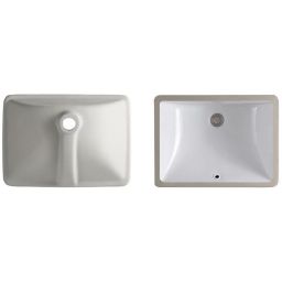 Rea Adela umywalka 46x33 cm prostokątna podblatowa biała REA-U6653