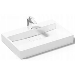 Rea Goya umywalka 50x37 cm prostokątna nablatowa biała REA-U8900