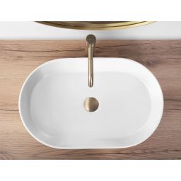 Rea Nadia umywalka 61x38,5 cm nablatowa owalna biały mat REA-U9657