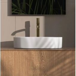 Rea Nadia umywalka 61x38,5 cm nablatowa owalna biały mat REA-U9657