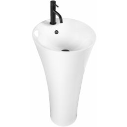 Rea Agnes umywalka 45,5x45,5 cm okrągła wolnostojąca biała REA-U9906